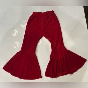 Judith March Girls Size 6 Velvet Bellbottom Pants